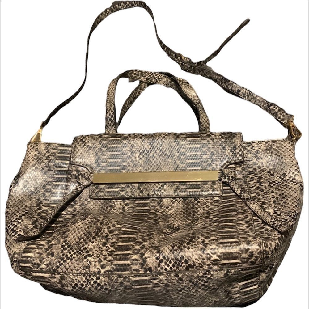 Justfab snake skin print purse